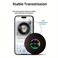 Portable Wireless Bluetooth Speaker LED IPX4 Waterproof Loudspeaker Outdoor Bathroom Large Suction Cup Mini Stereo Sound Box 5