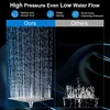 8/10Inch Bathroom Shower Set Adjustable High Pressure Shower System with 5mode Hand Showerhead Stainless Steel Shower Faucet Set 2