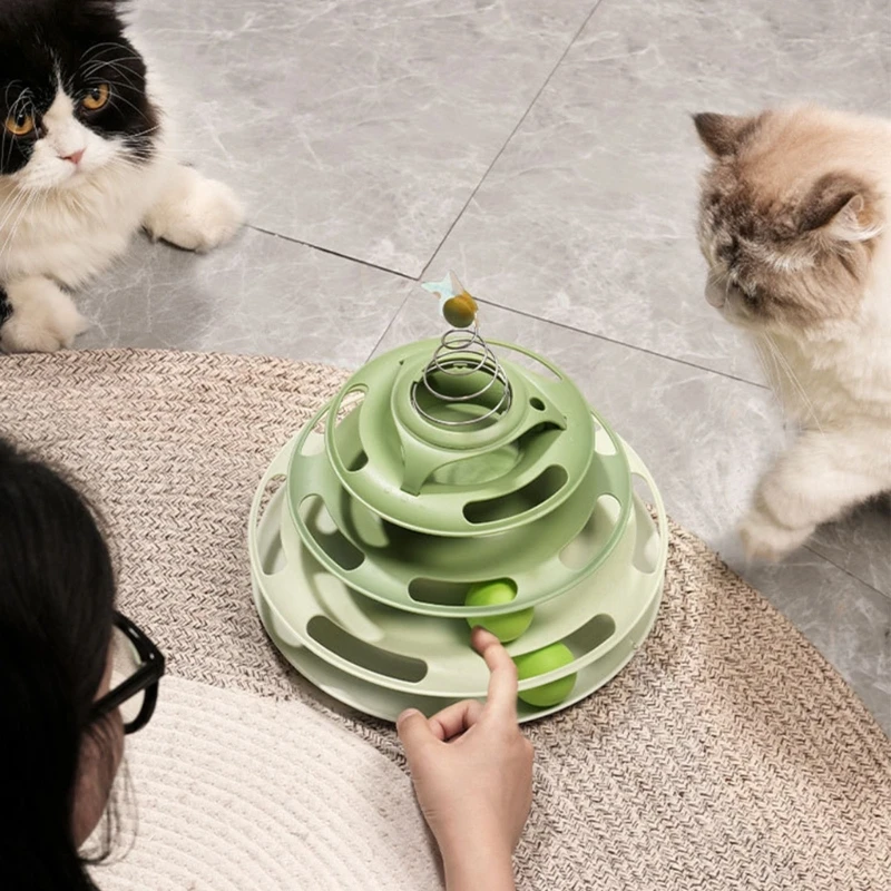 

Toy 3-Level Turntable Ball Tower Fun Mental Physical Exercise Puzzle Toy