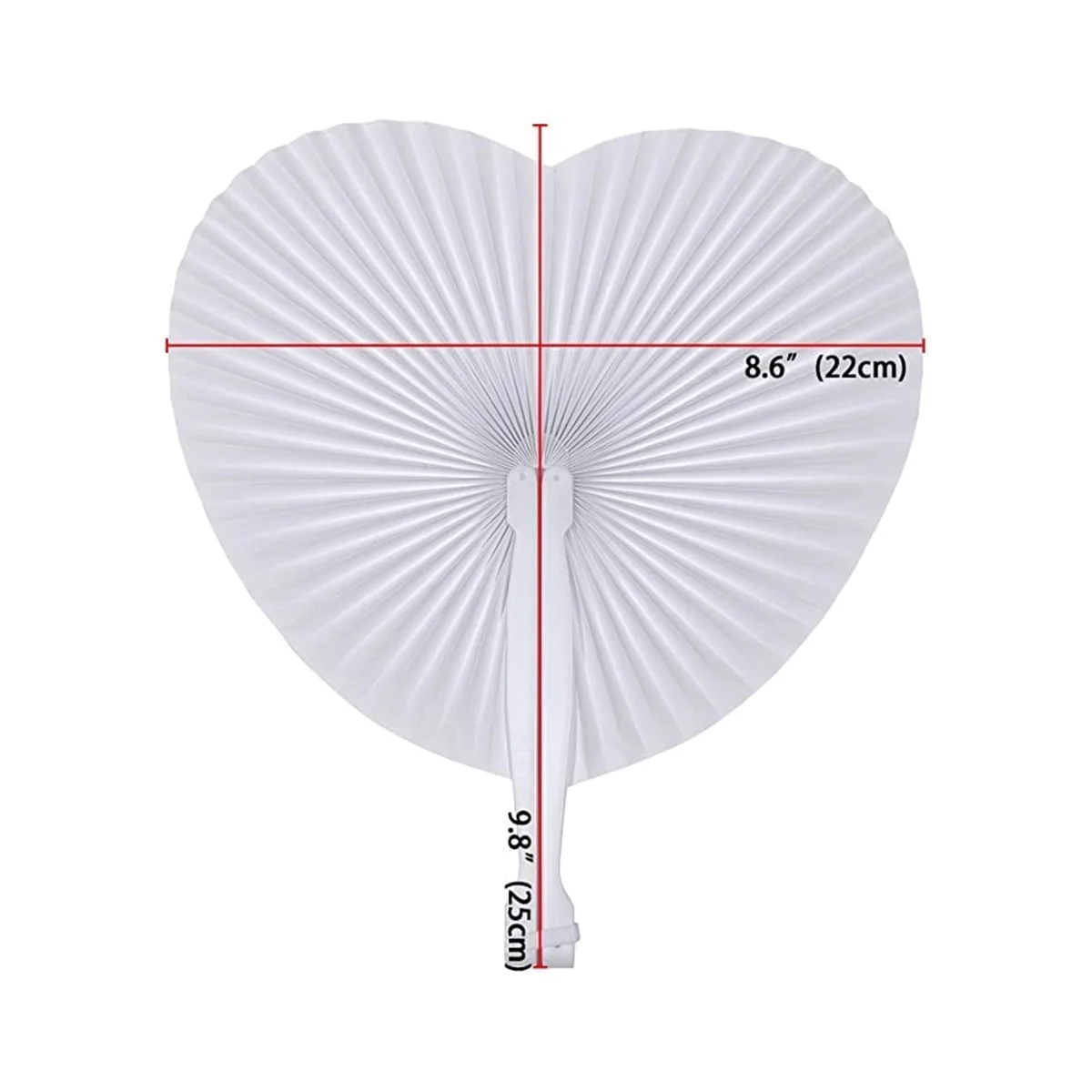 

36Pcs Paper Folding Fan Heart-Shaped Round Heart Wall Decoration Wedding Party Gift for Guests Anniversary Birthday