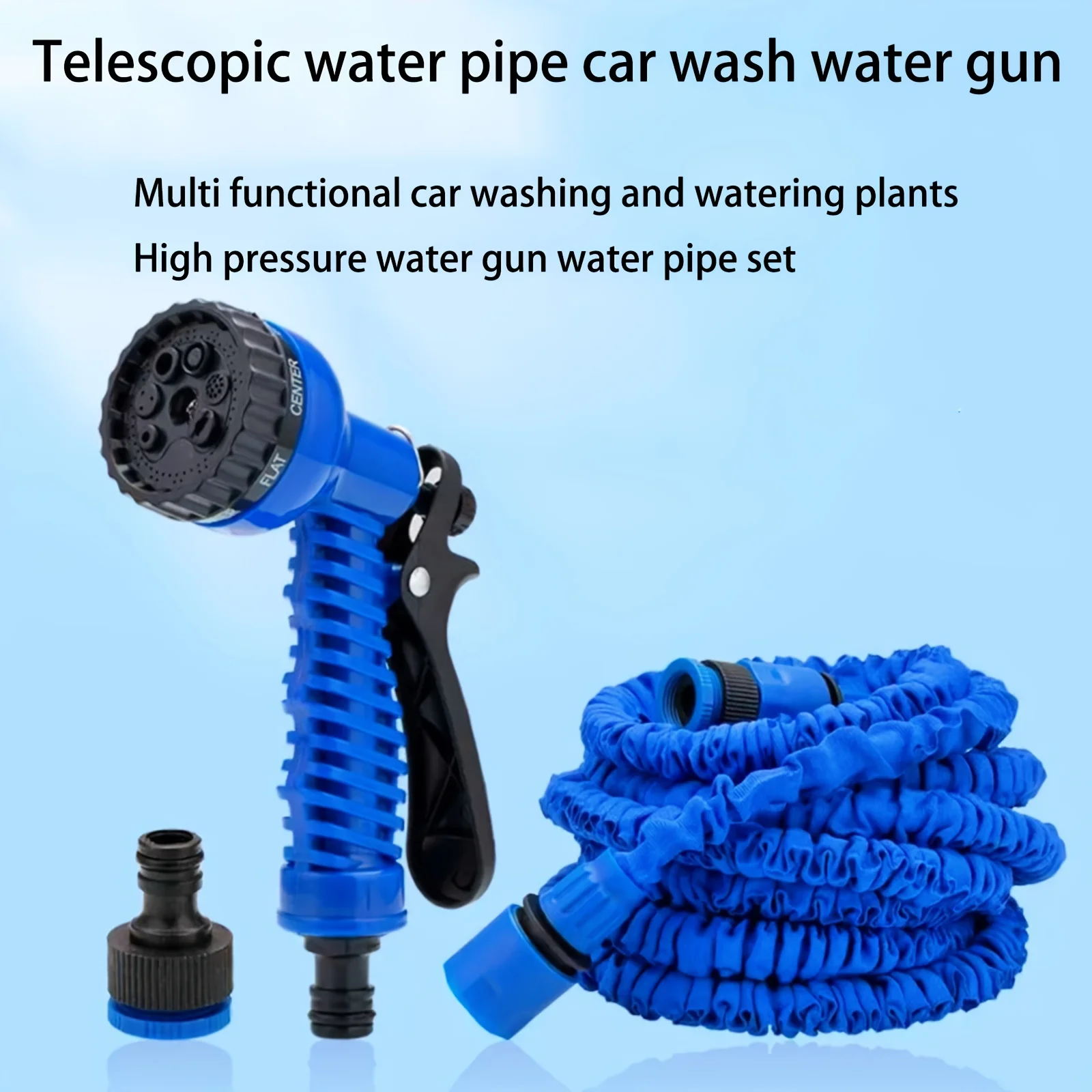 Garden Hose Expandable Magic Hose 25FT-200FT Expandable Magic Hose Lightweight Design Durable Materials 7 Water Spraying Functions Gun Home Garden Watering Tools
