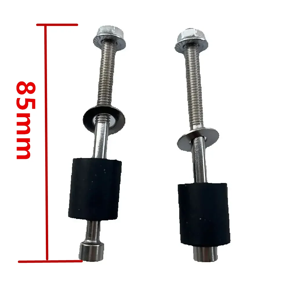 YehVeh - Lot De 2 Boulons De Fixation Universels Pour Guidon De Moto, 13 Mm à 24 Mm, Vis D'extension De Guidon De 7/8", Capuchons E, Argent