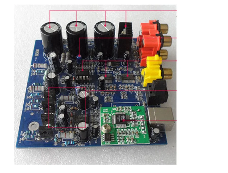DAC-01B USB SPDIF DAC 하이파이 EXQUIS 동축 광학 24 비트 96kHz 디지털 디코더 헤드폰 출력
