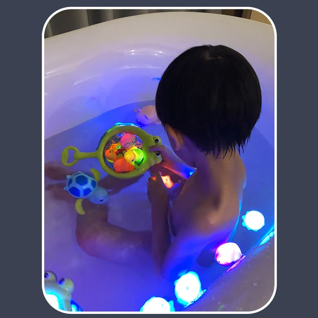 4pcs Animal Baby Bath Toys Induction Luminous Animal Floating Water Light  Toys Kids Summer Play Water Toys - AliExpress