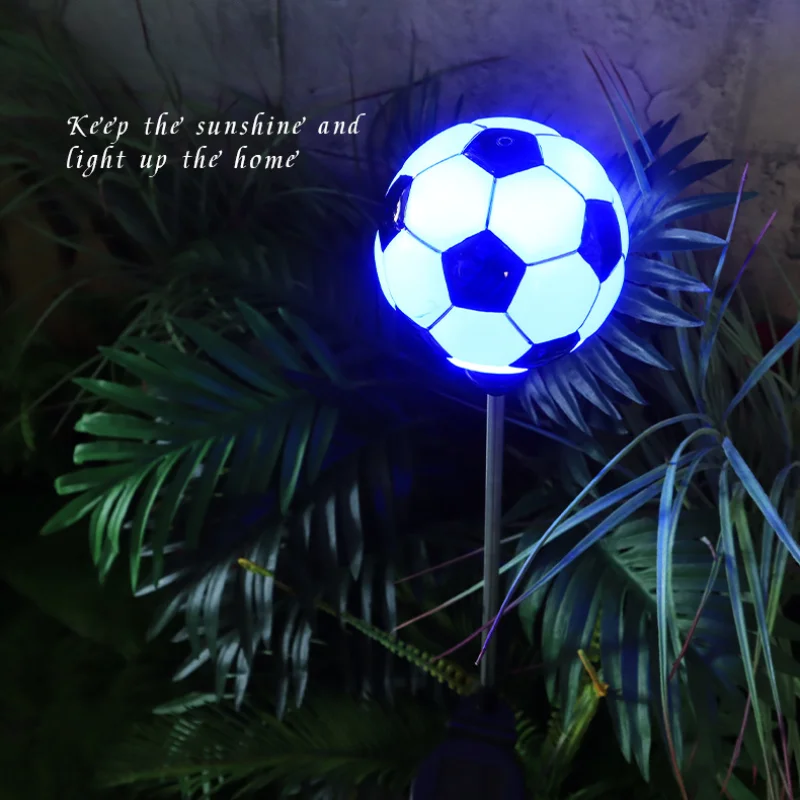 10Pcs Football Solar Lights Energy Courtyard LED Outdoors Gardens Lawns Landscapes Lamps Park Holiday Party Decoration Lightings 100 20th century gardens and landscapes