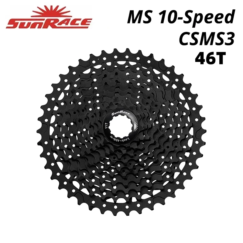 Sunrace 10 Speed Cassette CSMS3 CSMX3 11-42T 46T 51T Bike Flywheel fit HG Hub