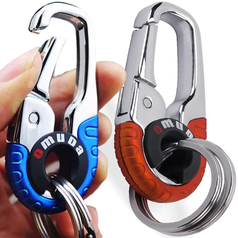 Moda Męska Haczyk Do Breloka Ze Stalowa Klamra Nierdzewnej Outdoor Carabiner Narzędzie Do Wspinaczki Podwójny Pierścień Breloczek Akcesoria Samochodow