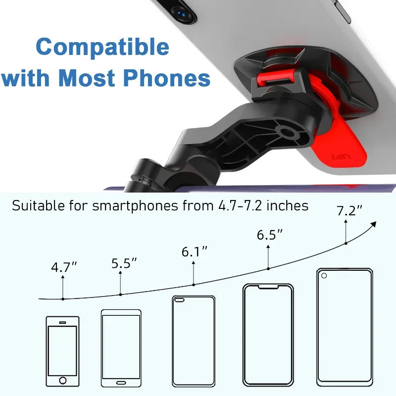 Bicicleta guiador Stem Holder, motocicleta guiador, montagem do telefone, adaptador universal, espelho extensor, Viking Clip, Twist Lock