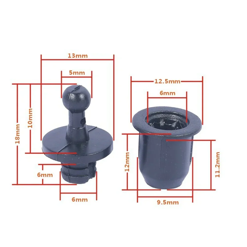 Speaker Grill Peg and Snap Button Kit - 10 Pairs