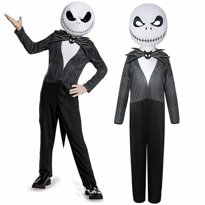 Nightmare Before Christmas Jack Skellington Halloween Skellington Jack Costume Cosplay Per Kid Boy Carnival Abbigliamento Per Bambini
