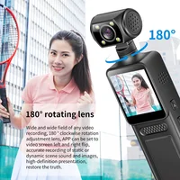 Lenovo Mini Camera 4K HD Action 180 Rotatable Vlog WiFi Sports Wearable Camera Infrared Night Vision Sports DV Bicycle Driver 4