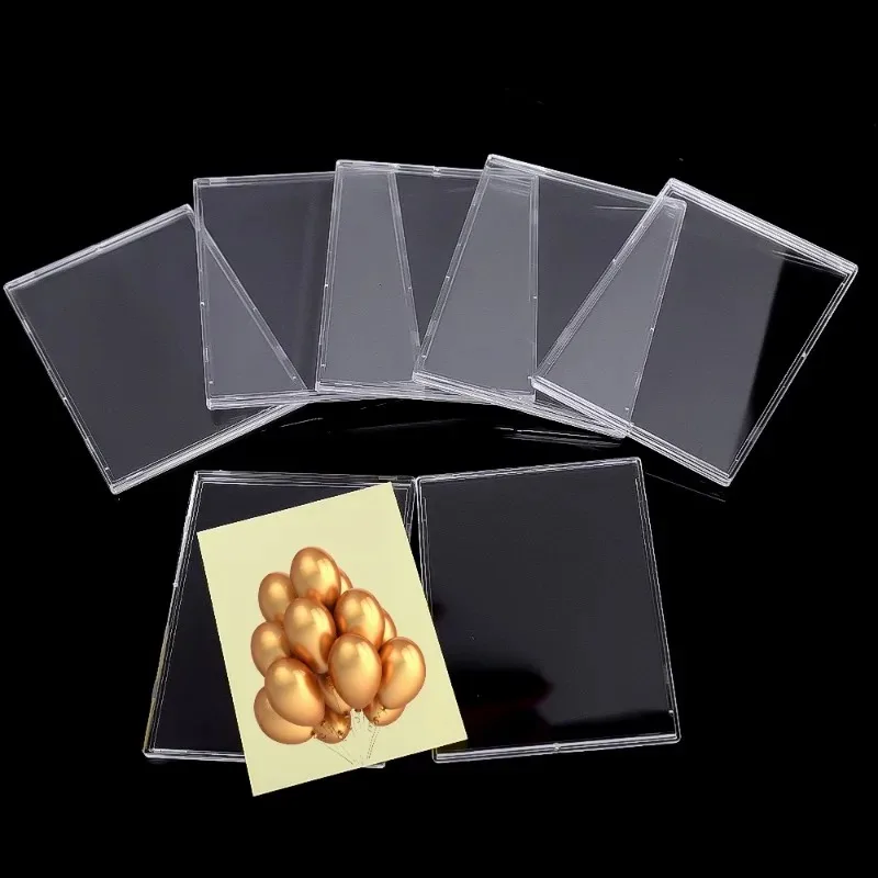 Clear Toploaders Kpop Idol Photocard Sleeve Set Frame Anti-scratch PS DIY Gaming Trading Card HD Collect Holder Display Stands card holder photo card holder card protector idol card protector idol card book card display stand photo card binder