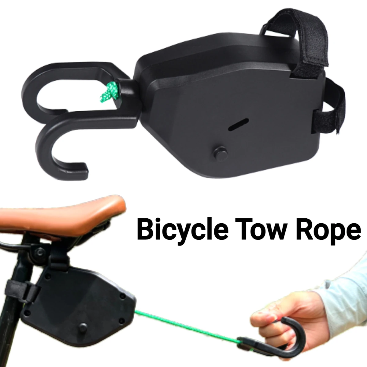 Portable Bicycle Tow Rope Mountain Bike Parent-Child Pull Rope Retractable  Bicycle Traction Rope Outdoor Convenient Trailer Rope