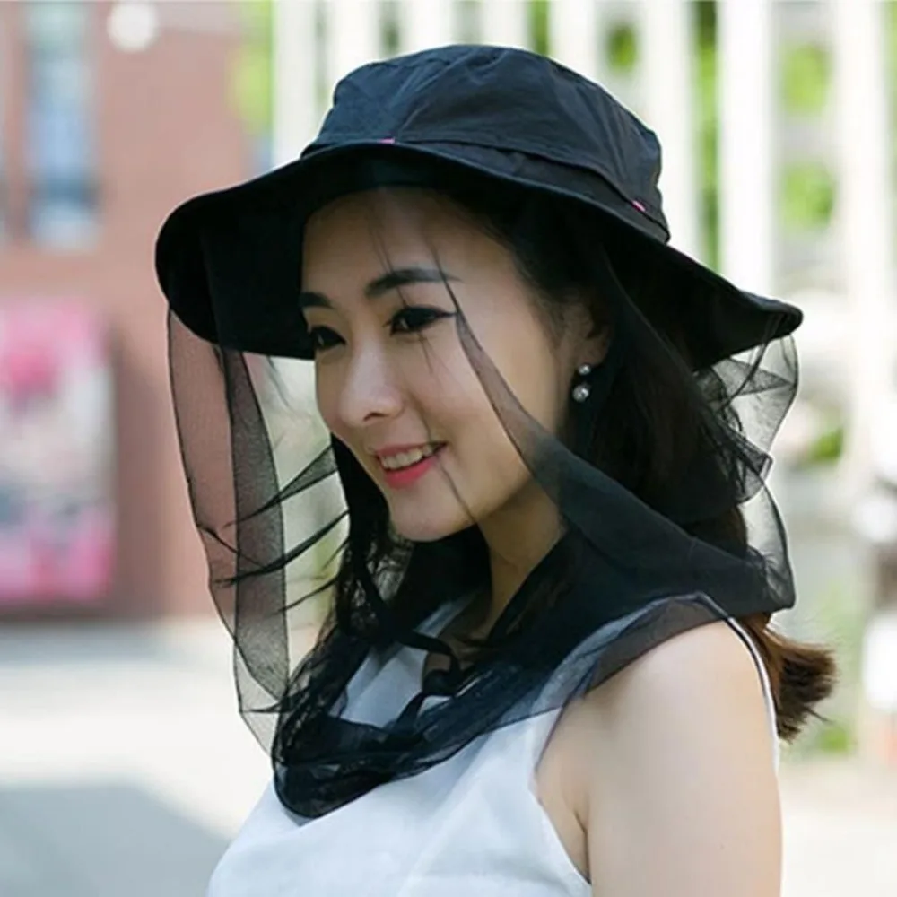 Description Picture 2 of itemAnti Mosquito Fishing Sun Hat Breathable Multifunctional Anti Mosquito Insect Bucket Hat UPF50+ Permeable Mesh Mask