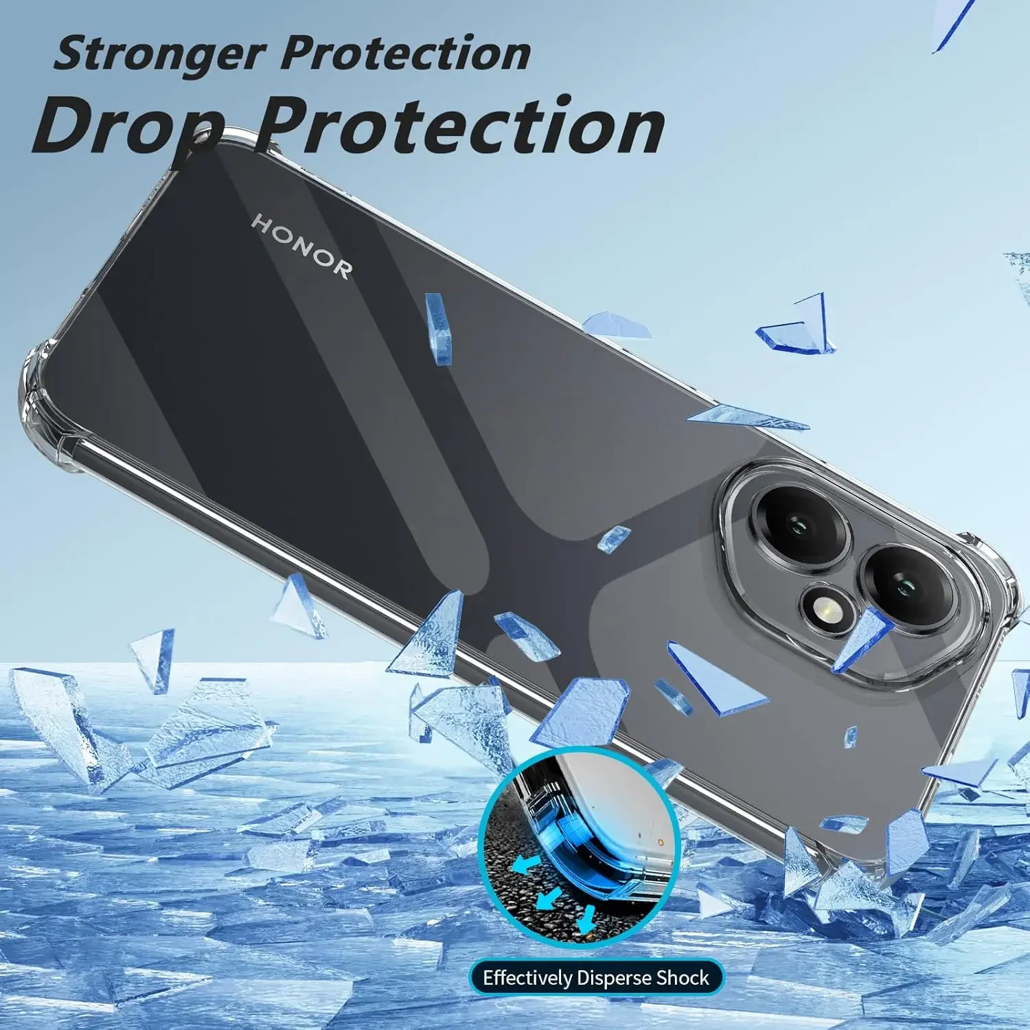 Flexible Shockproof TPU Case - Protective Transparent Cover