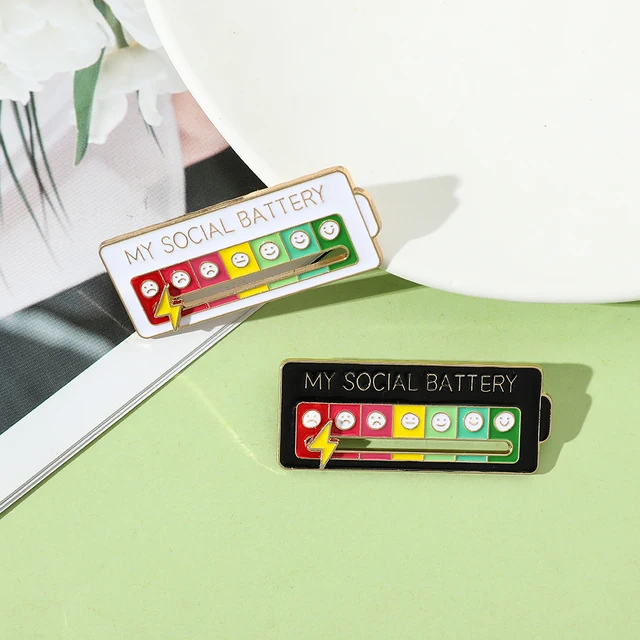 Interactive Pins - Track Your Mood and Social Battery – Tees n' Merch