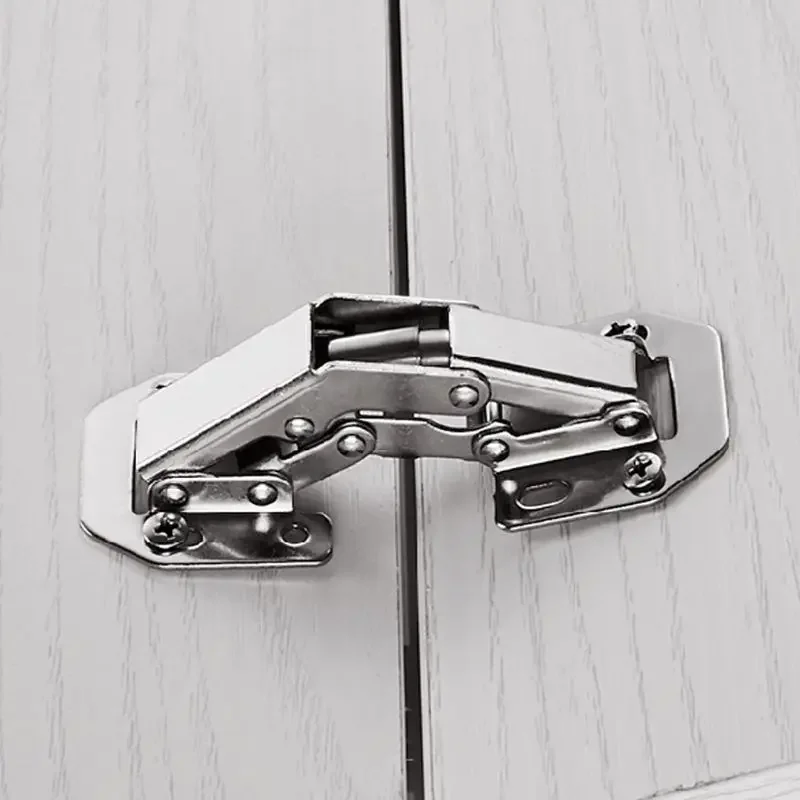 90 Degree Foldable Cabinet Door Hinge Hydraulic Soft Closing Hinge No-Drilling Furniture Door Accessories