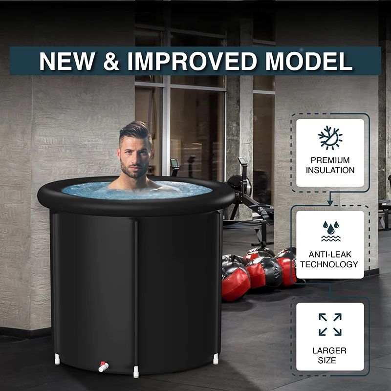 5 Layer Pvc Spa Bathtub Portable & Foldable Tub Ice Bath For Athletes And Fitness 3