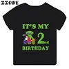 Hot Game Garten of Banban Print Kids Clothes It's My 1 2 3 4 5 6 7 8 9 Years Birthday Boys Girls T shirt Baby Children T-Shirts 2