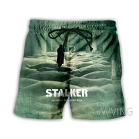 CAVVING 3D Printed  Stalker Game   Summer Beach Shorts Streetwear Quick Dry Casual Shorts Sweat Shorts for Women/men 1