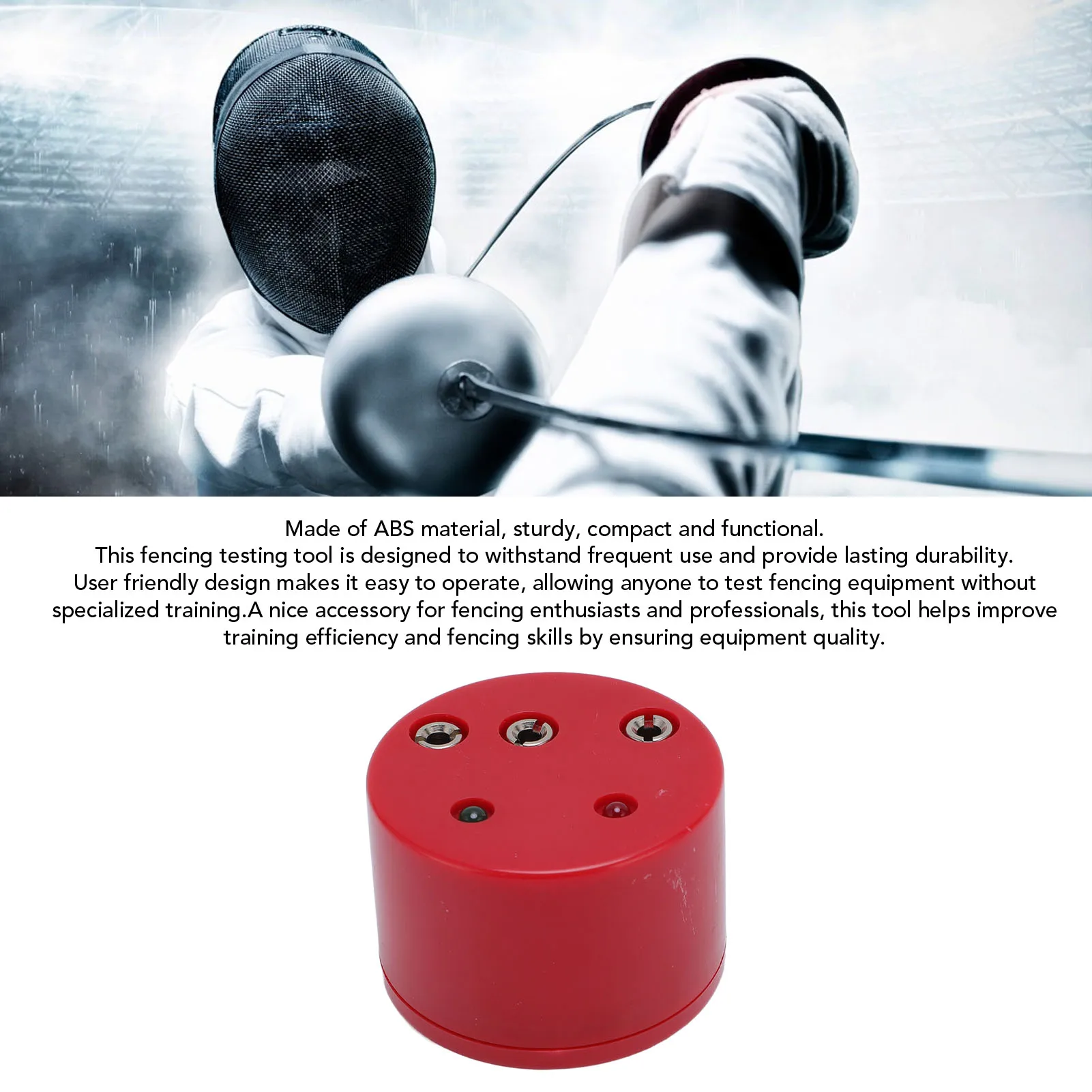 Fencing Tester Foil Epee Round Sword Tester Fencing Gear Repair Tool Testing Box