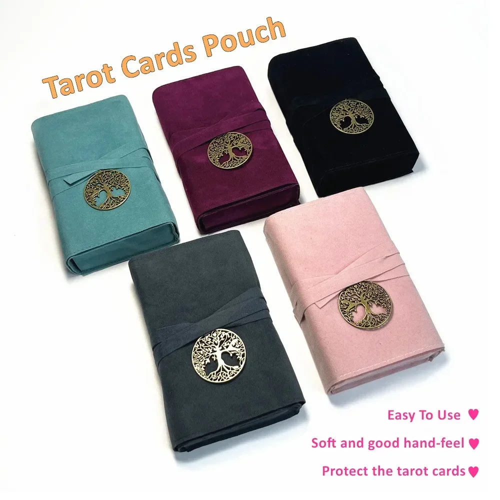 Tarot Cards Bag Storage Pouch Case Colorful Soft Witch Divination Accessories Jewelry Astrology Dice Box L765 Tarot Card Case