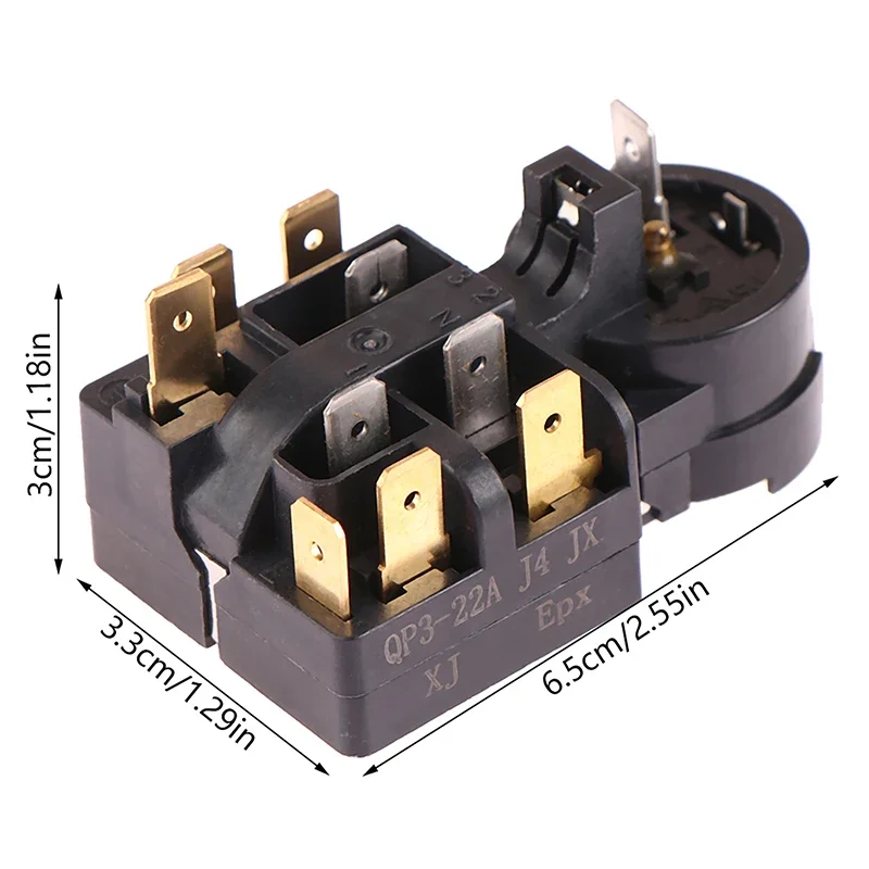 Haier Fridge Refrigerator Freezer Compressor Replacement Parts QP3-12A PTC Starter Relay And Overload Protector refrigerator parts