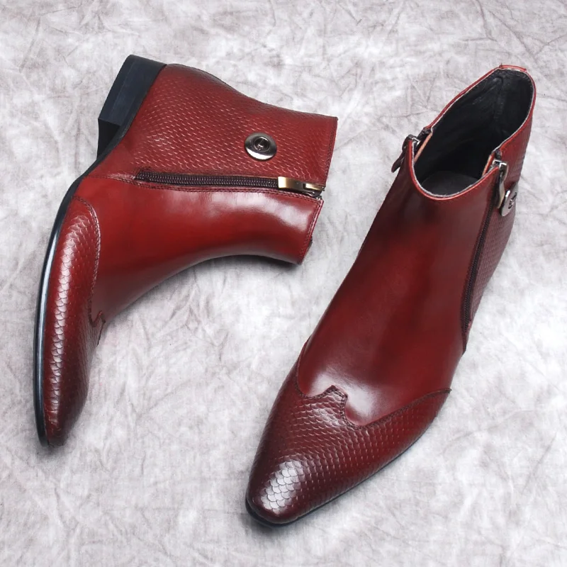

Мужские летние ботильоны из натуральной кожи, черные, бордовые, с острым носком, классические ботинки, итальянские официальные Ботинки Челси, мужские кожаные ботинки