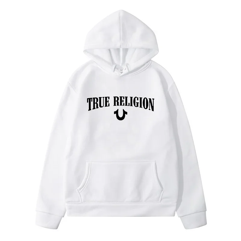TrueReligionPrintMensPulloverHoodiesHipHopSportsStreetwear