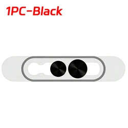 Dual Slide Privacy Front Camera Cover - Security Web Blocker (1PC - Black)