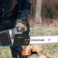 18-inch Brushless Electric Chain Saw Dual Battery High-power Rechargeable Lithium Electric Saw Handheld Outdoor Logging Saw 1