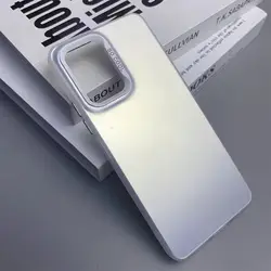 Luxury Laser Metallic Aurora Color Shockproof Bumper Cover - Galaxy A51 4G (White IMD)