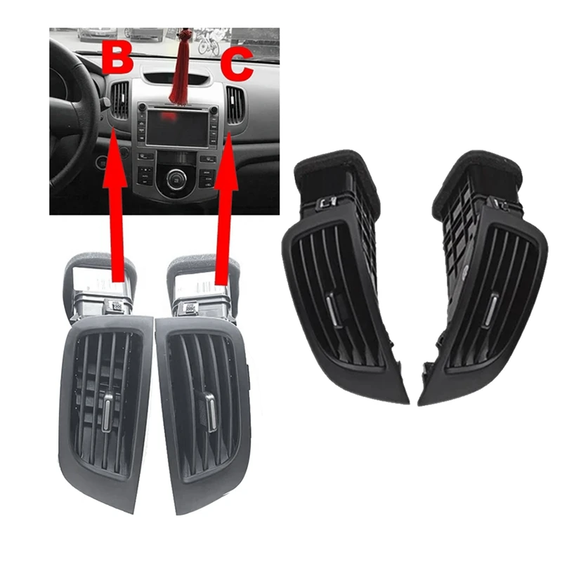 2008 m100wk rechts vorne Armaturen brett Mittel konsole Entlüftung düse A/C Luft auslass düse für Kia forte Cerato Koup 2006-2011 – Detail 8
