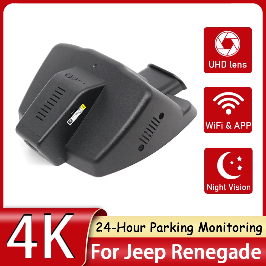 Hidden Wifi Dash Cam Car Dvr Uhd 4k 24h Driving Recorder Dashcam For