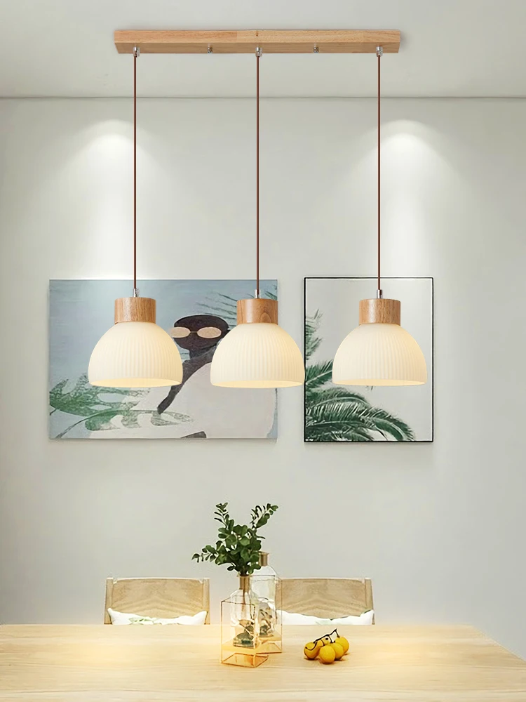 

2023 Simple Log Style E27 Pendant Lamp Is Used For Bedroom Study Living Room Dining Table Interior Home Decoration Retro