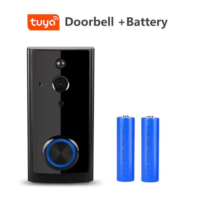 wireless door intercom Tuya Smart Home Video Doorbell Camera 1080P Wireless WIFI Intercom with Battery/ AC Powered PIR Detection Door Bell Alarm Chime video intercom system for home Door Intercom Systems