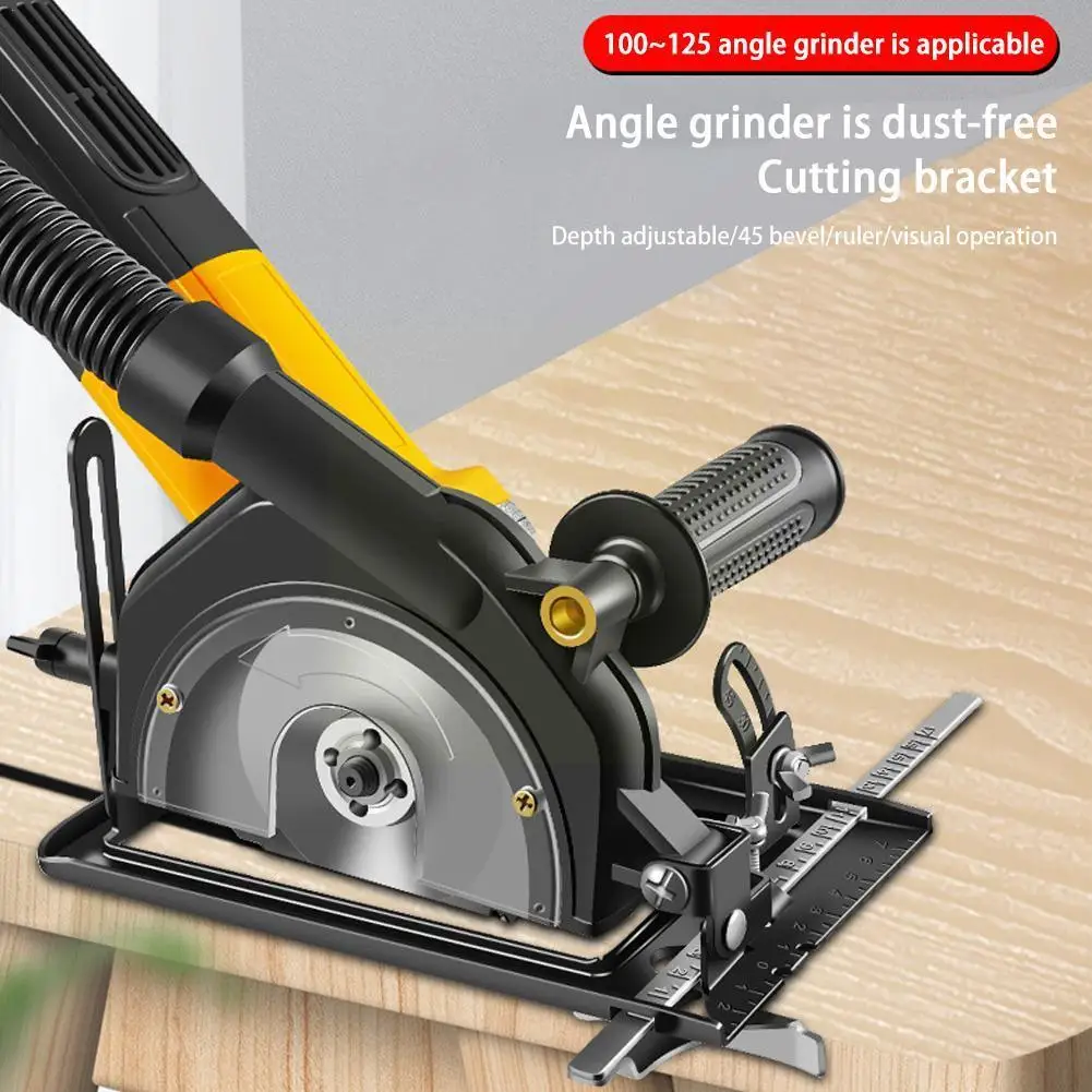 Upgraded Hand Angle Grinder Converter To Cutter 45&deg;adjustable Saw Cutting Base Machine Refit Electric Circular Chain Saw Br X7U7 angle grinder