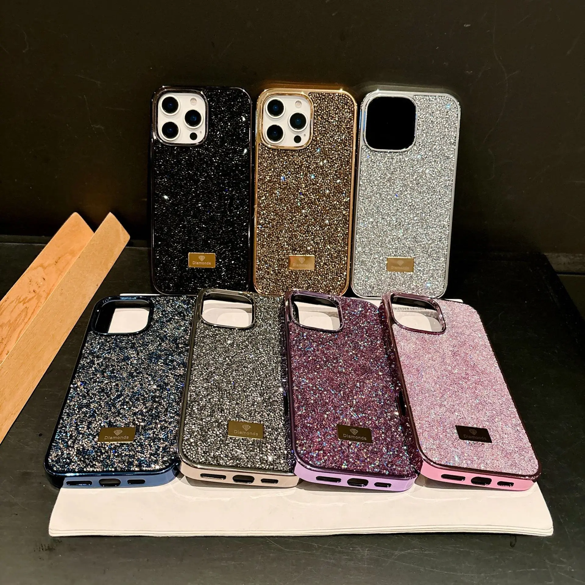 Elegant Crystal Bling Sparkling Diamond Phone Case - Luxury Shockproof Cover