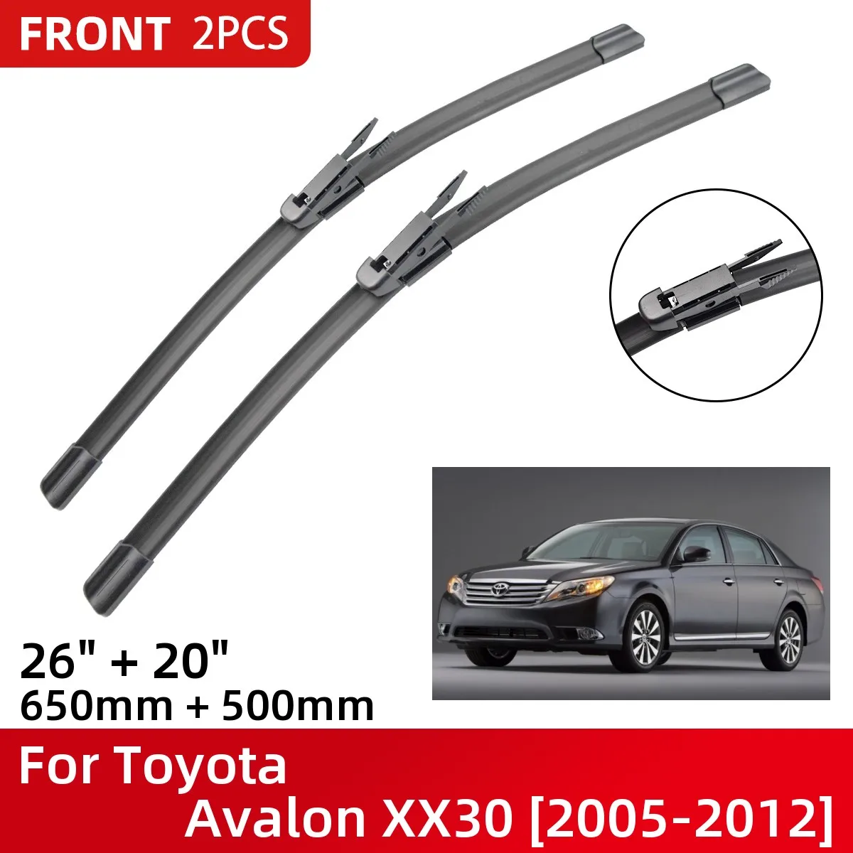 Front Wiper Blades For Toyota Avalon Xx30 20052012 Windshield