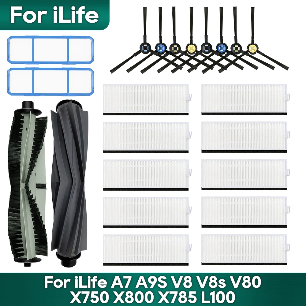 Kit Accessori Ricambio Per Aspirapolvere Robot A7, A9S, V8S, X750, X785, X800, V80, SSR1, SSRA1