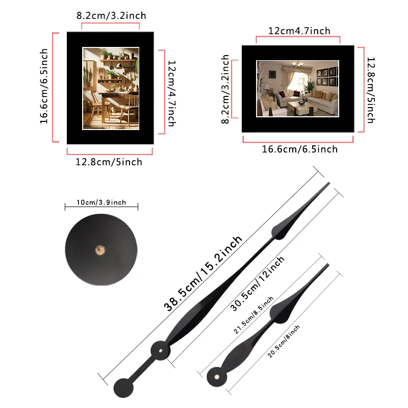 Creative Photo Frame DIY Wall Clock – Modern Decor 4