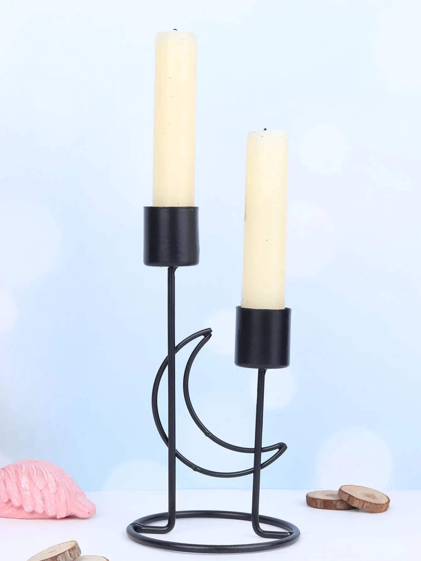 Elegant Moon Shape Metal Candlestick 6 | Elegant Moon Shape Metal Candlestick 5