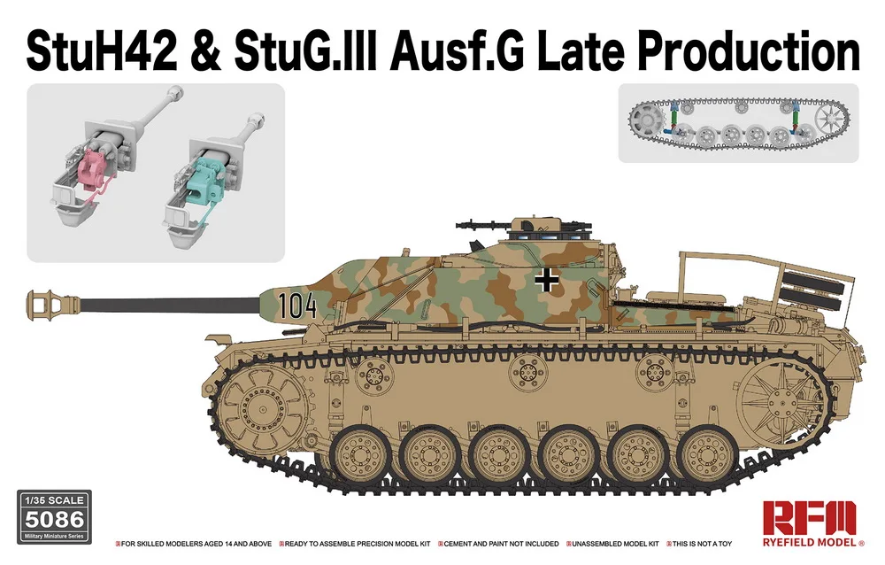 

[Ryefield Model] RFM RM-5086/2046 1/35 StuH42 & StuG.III Ausf.G Late Production