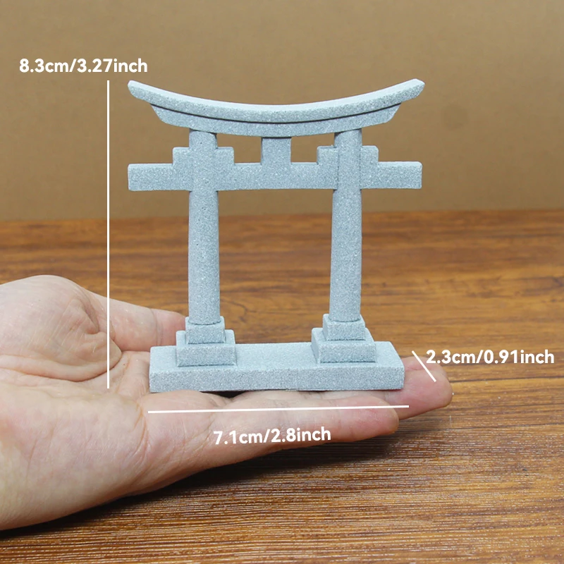 Miniature Stone Bridge with Boat for DIY Terrarium and Fairy Garden Decor
