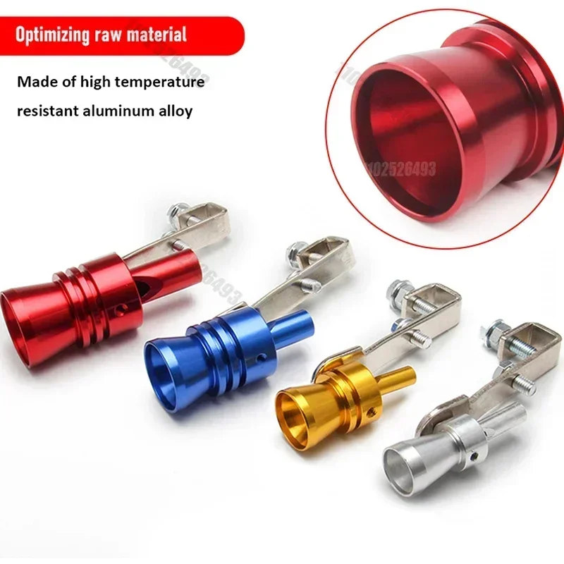 New Universal Car Sound Simulator Sound Changer Aluminum Exhaust Pipe Sound Generator Exhaust Expander Whistle Car Modification