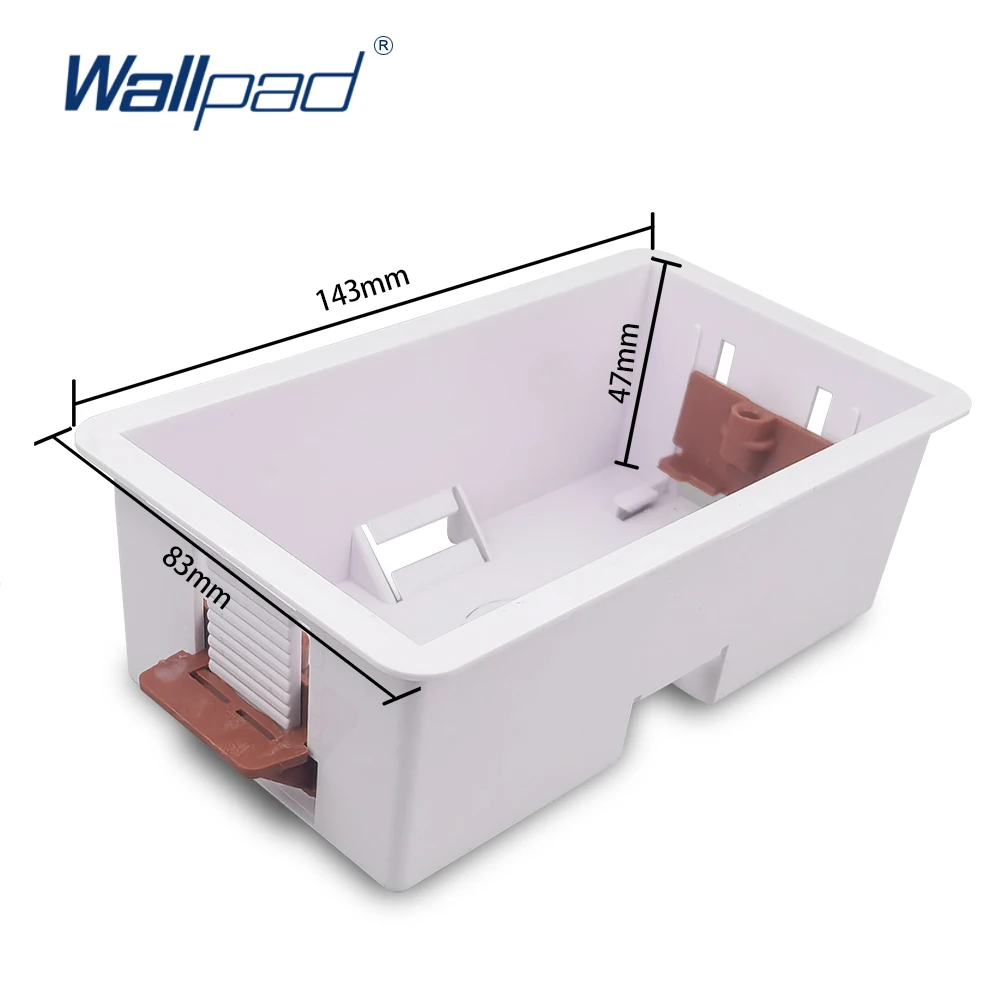 Wallpad Double Dry Lining Box for Gypsum Board Plasterboard Dry Wall 35mm 47mm Depth 146x86mm switch box dry lining box