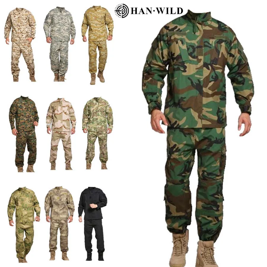 Tactical Combat Suit Men Outdoor Uniform Jacket + Cargo Pants