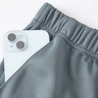 Combinaison de sport d'été 2 pièces pour hommes, T-shirt ample et respirant à manches courtes, Short de course et de Fitness avec poches noires 5