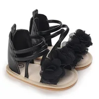 Infant Baby Shoes Baby Girl Shoes Flower Toddler Flats Summer Sandal Soft Casual Anti-Slip Crib Shoes First Walker 3