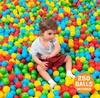 Plastic Play Balls 250ct | for Indoor Play, Ball Pit, Bouncers, Multicolor